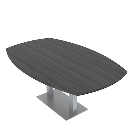 Skutchi Designs 45 in W, 84 in L, 29 in H, Engineered Wood Top, Grey HAR-ABOT-4684-DOU-AN